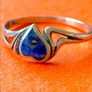 Sterling silver Boma vintage Lapis Lazuli ring
